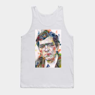 JULIO CORTAZAR watercolor portrait .1 Tank Top